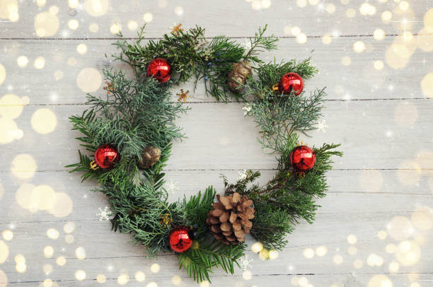istock Christmas background on the white wooden desk 1012154382