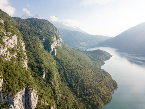 istock Lake Molveno in the Dolomites 1012154648
