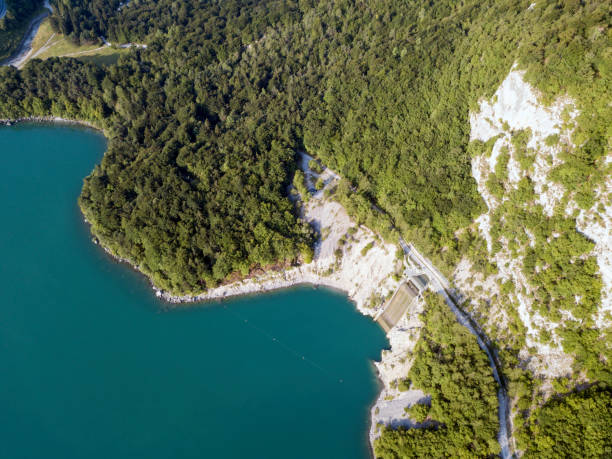 istock Power dam next to the Molveno lake 1012154882