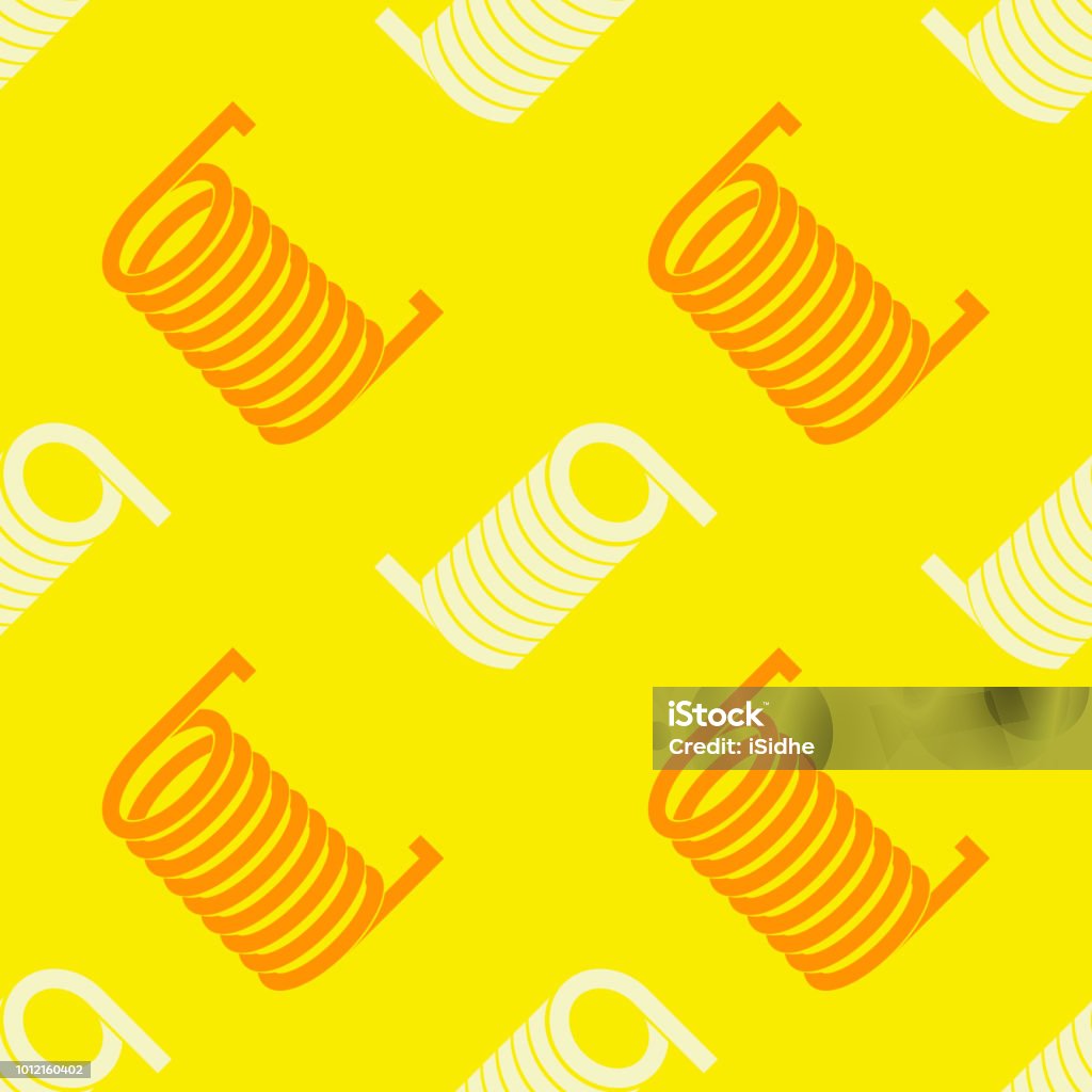 Coiled Spring Chart Pattern Seamless Pattern With Springs Stock Illustration - Download Image Now ...