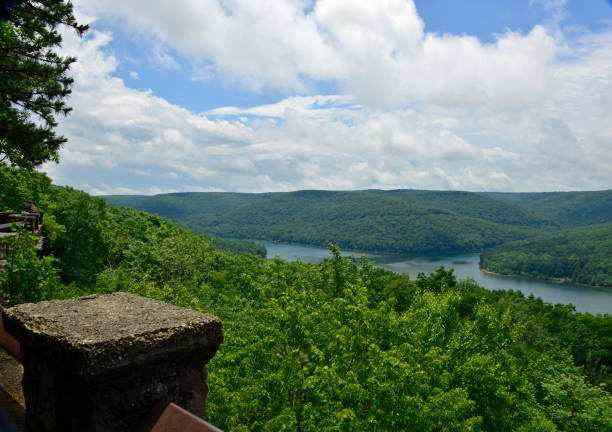 istock Overlook high on the ridge under grey sky 1012266648