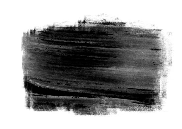 istock Black color graphic patches graphic brush strokes design effect element for background 1012281406