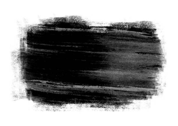istock Black color graphic patches graphic brush strokes design effect element for background 1012281508