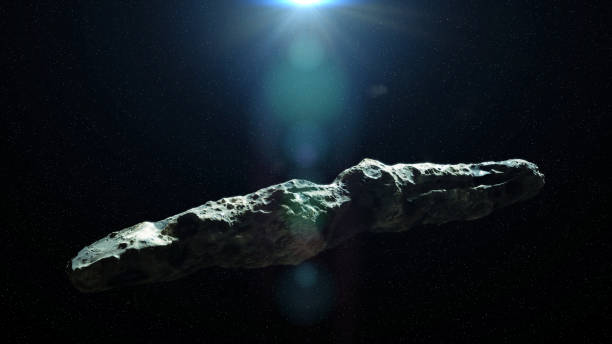 oumuamua, comète active ou objet interstellaire en passant à travers le système solaire, astéroïde de forme inhabituelle - apparently photos et images de collection