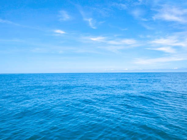 istock Amazing Idyllic ocean and Blue sky with endless horizon in vacation time 1012326510