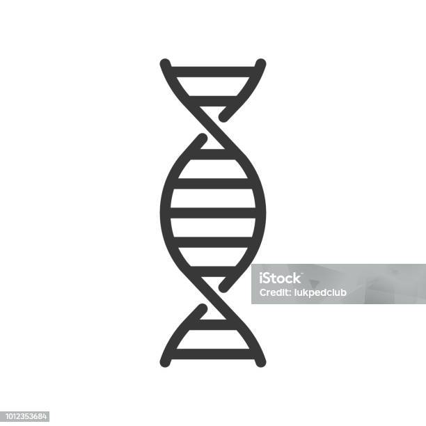 Dna Chromosome Outline Icon Set Stock Illustration - Download Image Now - DNA, Icon Symbol, Vector