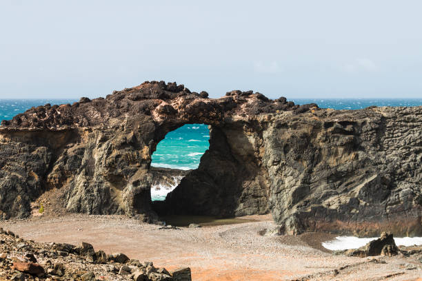 A rock arch near Ajuy in Fuerteventura, Spain