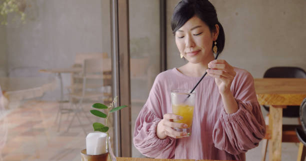 istock Young female in a cafe. 1012357244