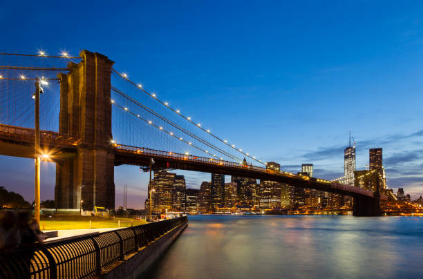 istock Brooklyn Bridge in New York At Night 1012360718