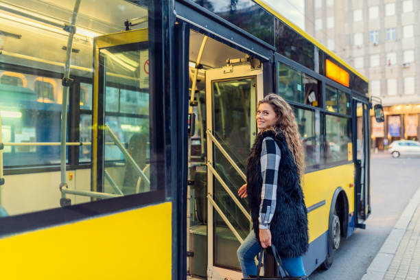 istock Woman in the Bus 1012363660