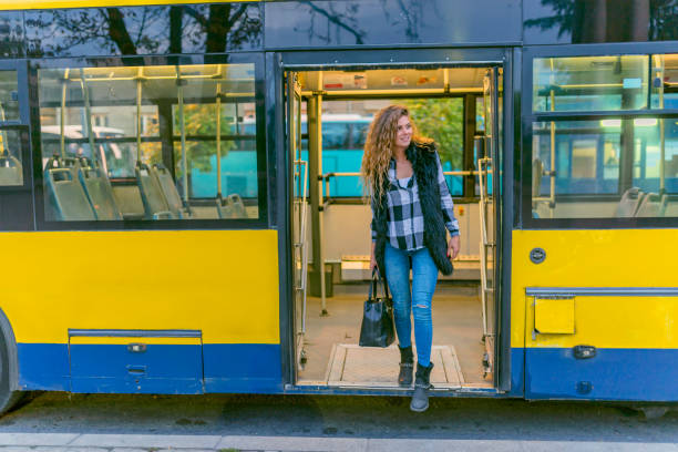 istock Woman in the Bus 1012363662