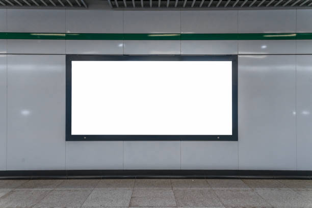 istock Blank billboard in subway. Useful for your advertising. 1012397390