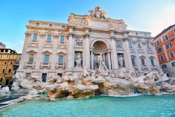 istock Trevi fountain at sunrise, Rome 1012397566