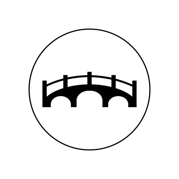 brücke-symbol vektor - sydney harbor bridge stock-grafiken, -clipart, -cartoons und -symbole