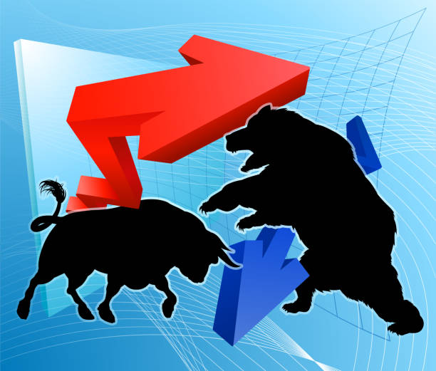 istock Bears Versus Bulls Stock Market Concept 1012408790
