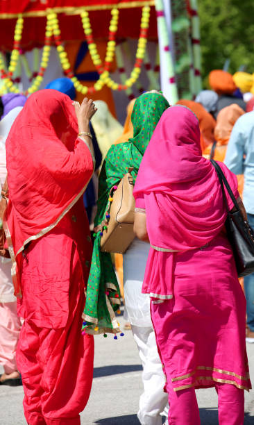 istock many sikh women during the religious celebration 1012411242