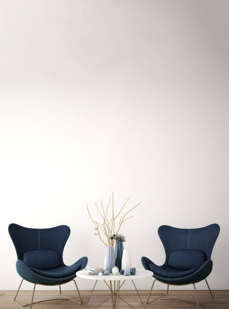 istock interior design for reception area in modern style with plant , chair ,table and many props on wood floor and white wall /3d rendering/3d illustration 1012445794