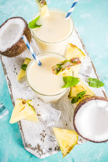 istock Iced pina colada cocktail 1012478712