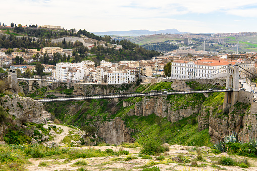 Bridge Sidi-M'Cid of Constantine, the capital of Constantina Province, north-eastern Algeria