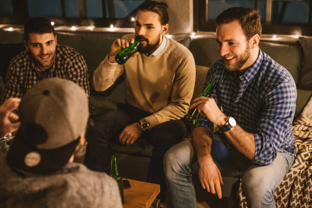istock Friends on home party 1012497940