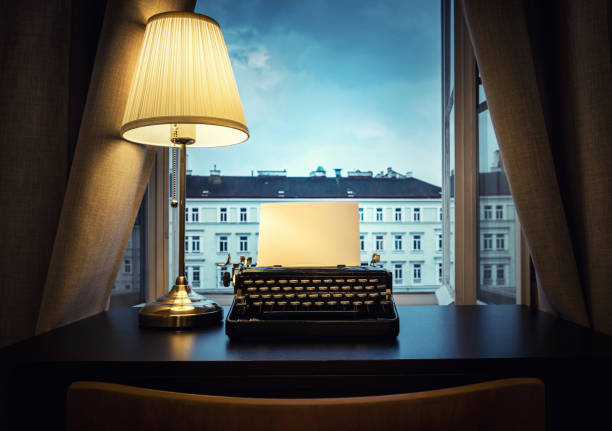 istock Workplace of a writer, journalist, creator. 1012510022
