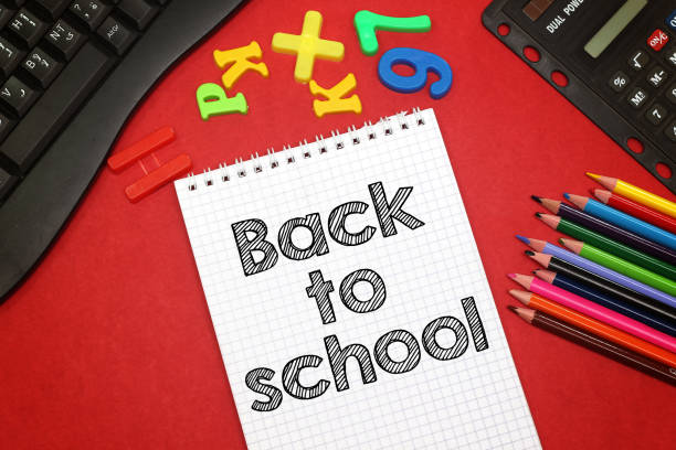 istock School supplies on red background and back to school concept 1012526424