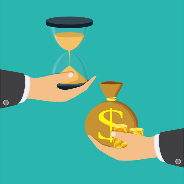 istock Financial planning, deadline and time management. Vector illustration. Time is money concept. 1012527514