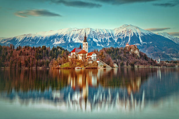 Bled - Slovenia Lake Bled - Slovenia gorenjska stock pictures, royalty-free photos & images
