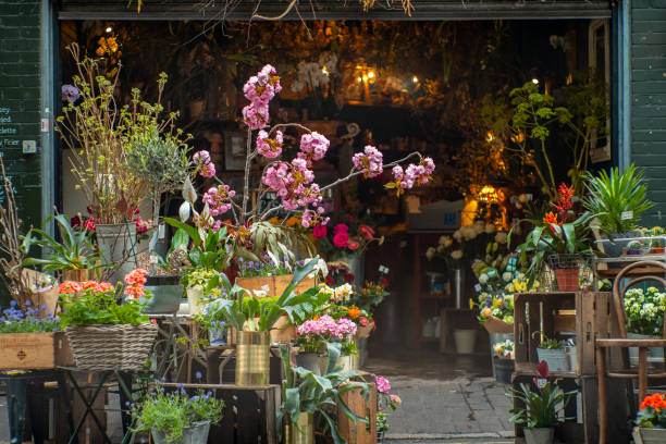 Florist Florist on the streets of London borough market stock pictures, royalty-free photos & images