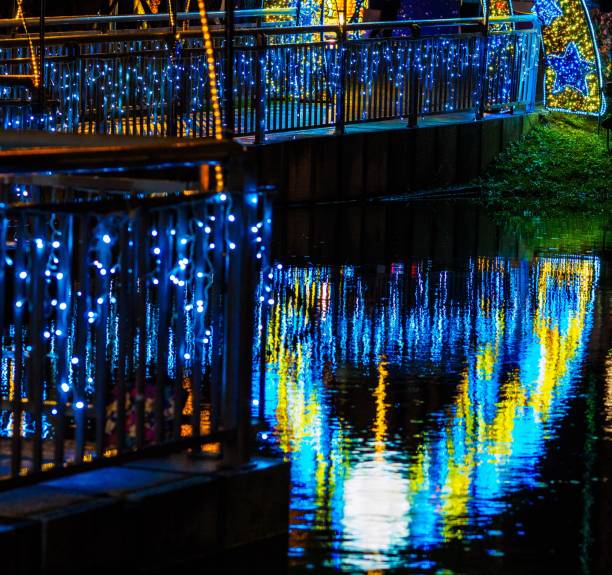 istock Christmas fairy light display in city centre 1012531246