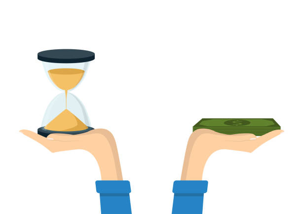 istock Financial planning, deadline and time management. Vector illustration. Time is money concept. 1012534452