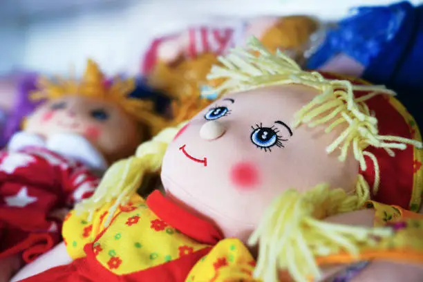 Photo of Rag doll toy handmade souvenirs at the sale