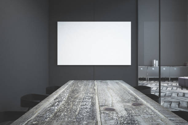 istock Modern meeting room with billboard 1012538736