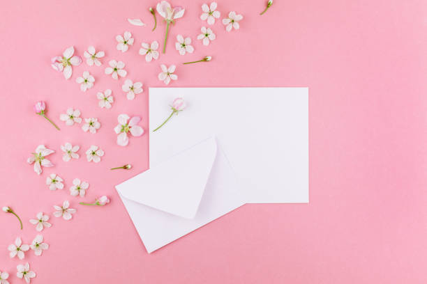 istock Concept of love letter with envelope and flowers 1012561136