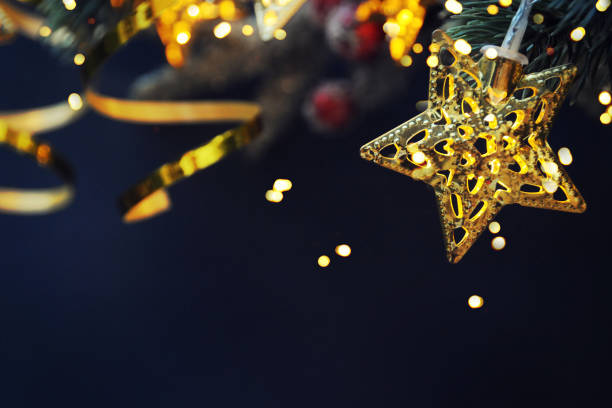 istock Christmas background, Christmas tree brunch with christmas ornament 1012562262