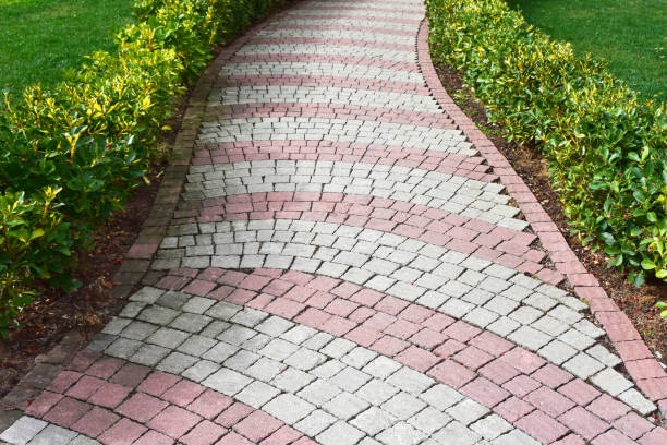 istock Cobblestone pathway in the formal garden 1012581014