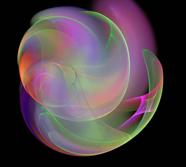 istock image of one Digital Fractal on Black Color 1012602104