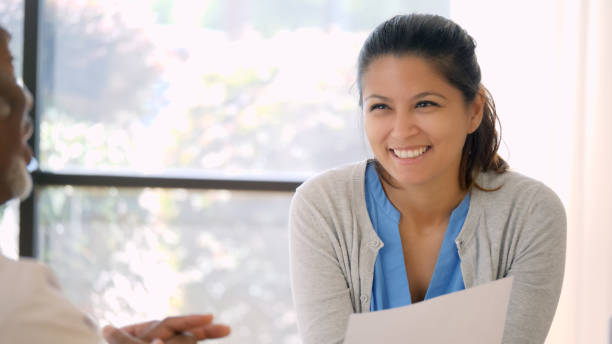 istock Businesswoman interviews potential employee 1012627902