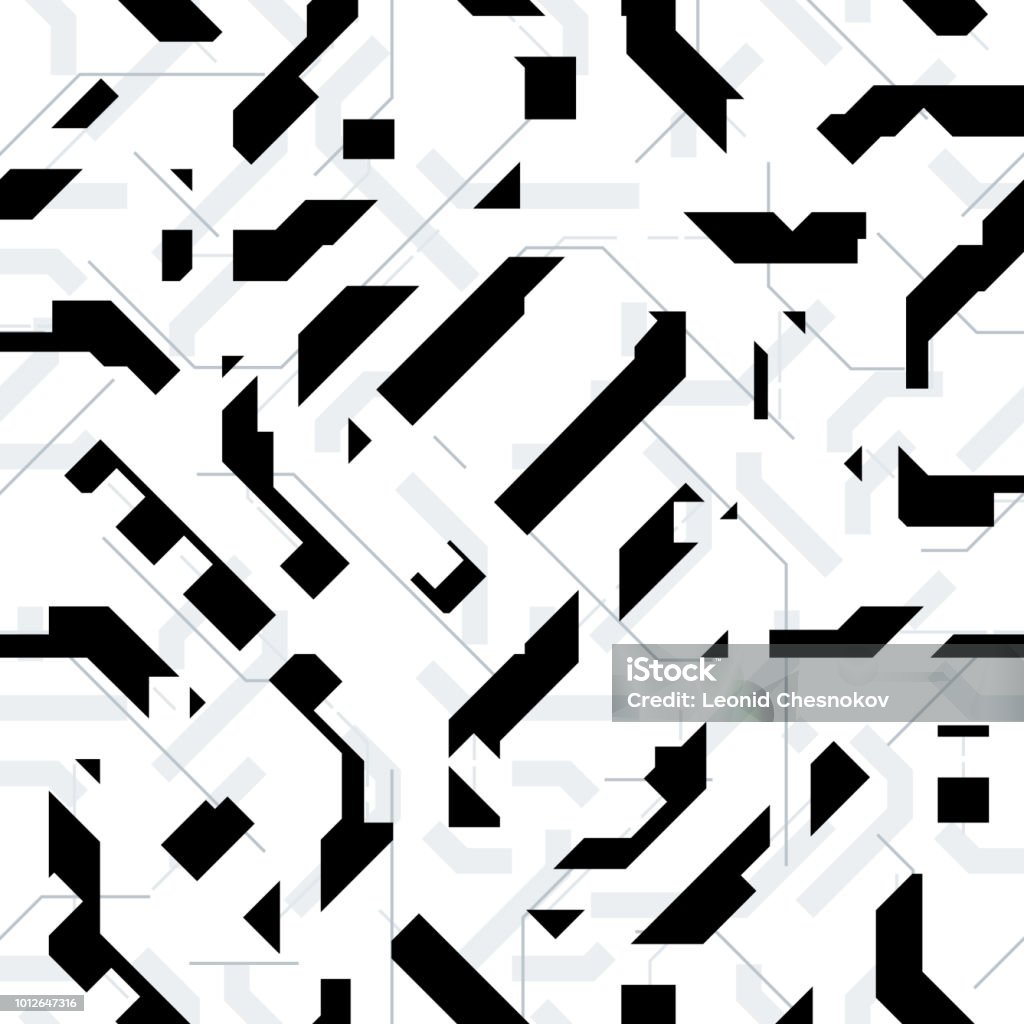 Vector Seamless Random Pattern Stock Illustration - Download Image Now ...