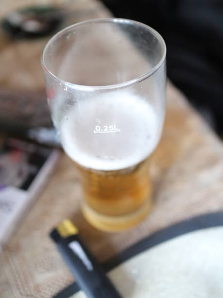 istock a glass of beer on the table 1012648098