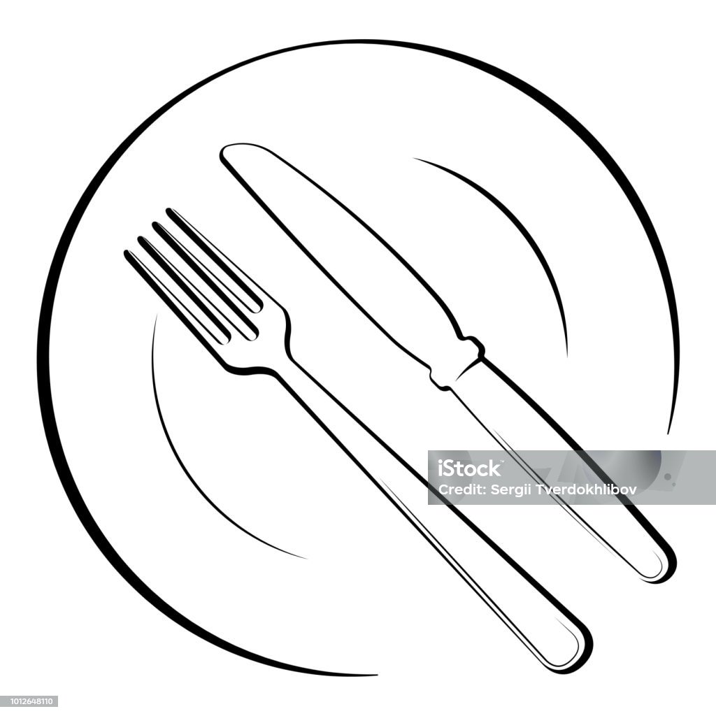 Logo Trừu Tượng Của Một Quán Cà Phê Hoặc Nhà Hàng Một Cái Muỗng Và ...