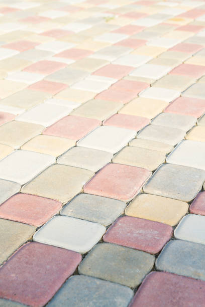 istock Paving slabs in the form of colorful bricks 1012651554