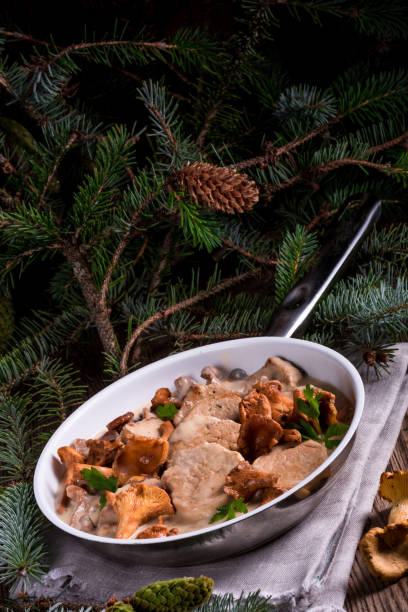 istock Pork tenderloin with Chanterelle sauce 1012666826