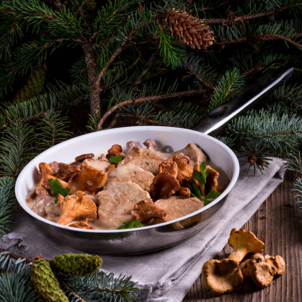 istock Pork tenderloin with Chanterelle sauce 1012666848