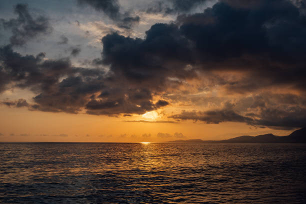 istock Beautiful sunset above Black sea 1012679226