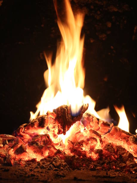 istock Burning fire in the stove 1012691000