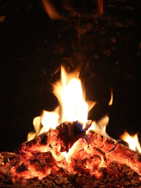 istock Burning fire in the stove 1012691018