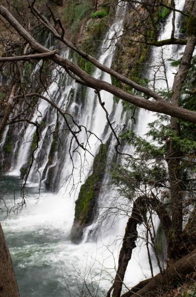 Burney Falls Beautiful waterfall in Northern California burney falls stock pictures, royalty-free photos & images