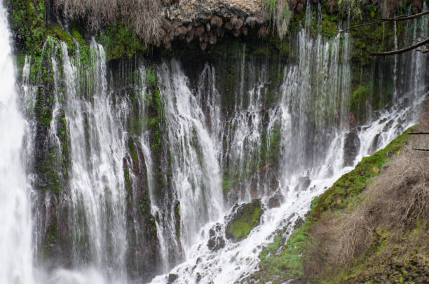 Burney Falls Beautiful waterfall in Northern California burney falls stock pictures, royalty-free photos & images