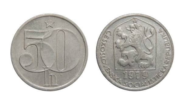istock Czech Crown Coins,50 CZK. 1012698598